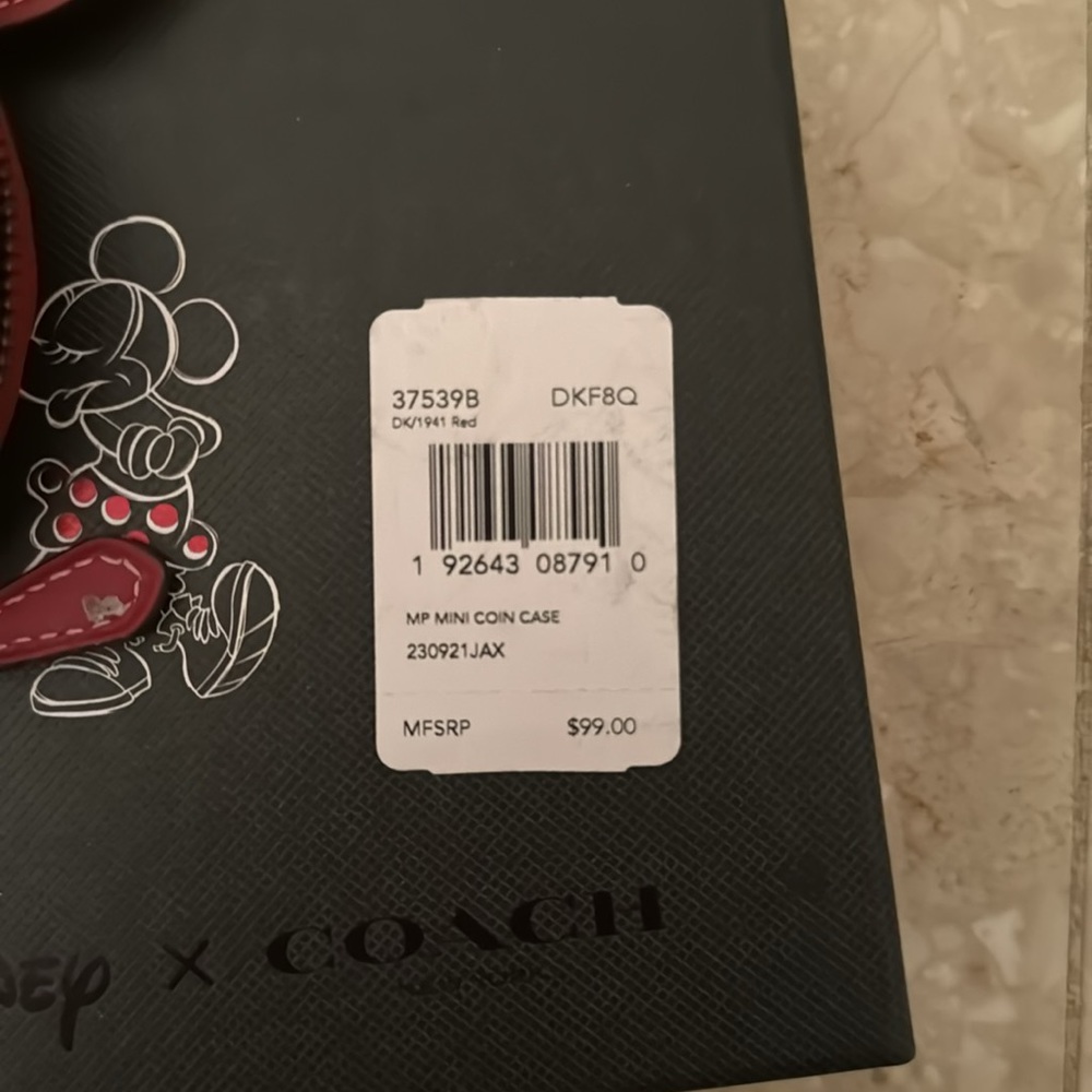 Coach Mini Mouse Coin Case - Picture 7 of 9